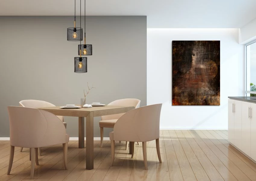 Lucide BASKETT - Suspension - 3xE27 - Noir - ambiance 1